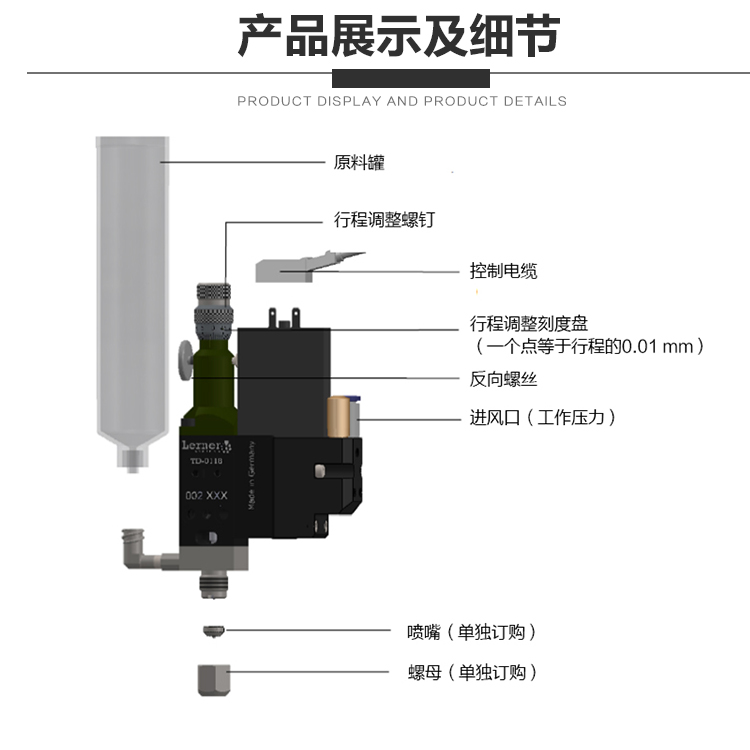 錫膏（gāo）噴（pēn）射閥結（jié）構